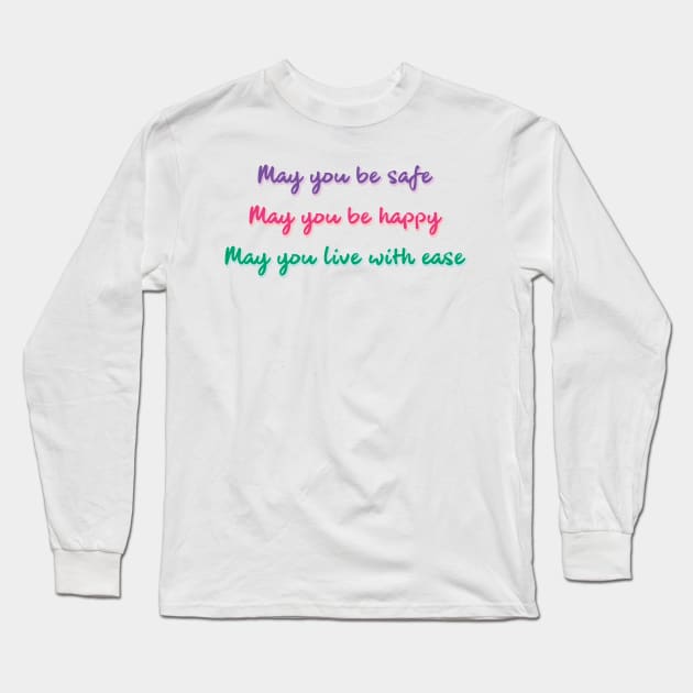 Loving Kindness Meditation Long Sleeve T-Shirt by BethsdaleArt